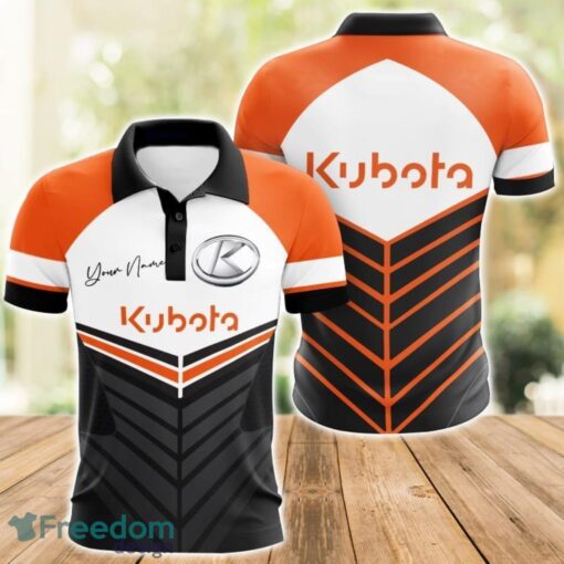 Kubota 3D Polo Shirt For Car Lover Golf Fans Gift Polo Shirt Custom Name Product Photo 1