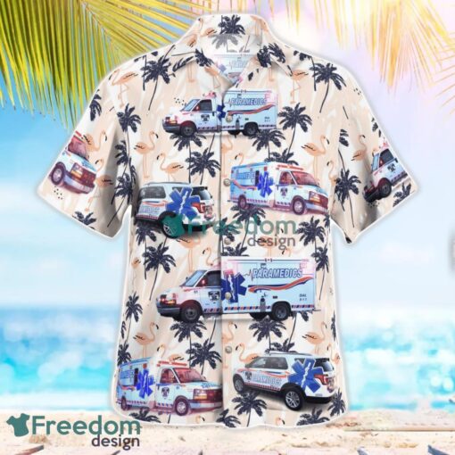 La Ronge Emergency Medical Services 3D Summer Aloha Hawaiian Shirt Product Photo 3