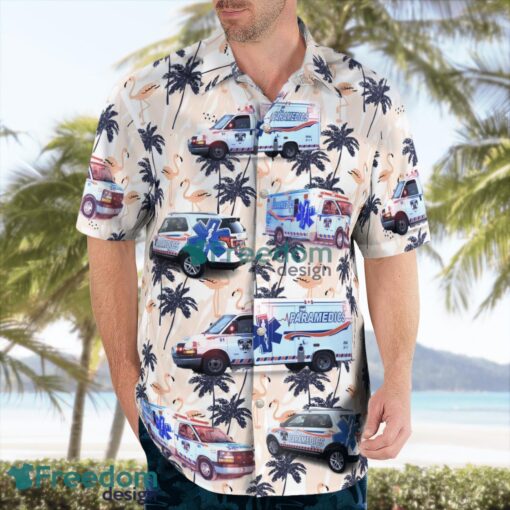 La Ronge Emergency Medical Services 3D Summer Aloha Hawaiian Shirt Product Photo 4