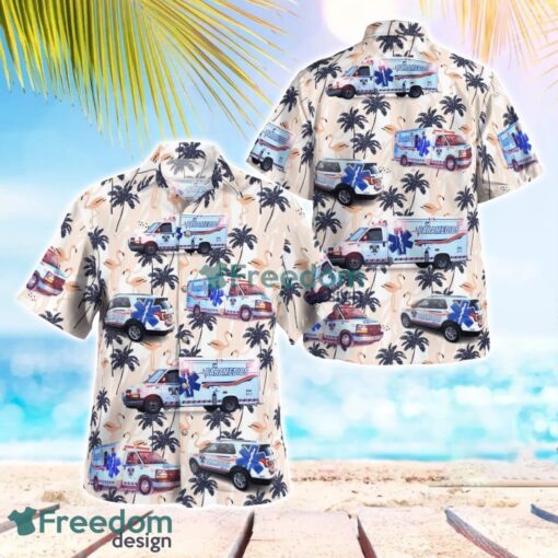 La Ronge Emergency Medical Services 3D Summer Aloha Hawaiian Shirt Product Photo 1