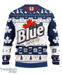 Labatt Blue Beer All-Over Print Christmas Sweater