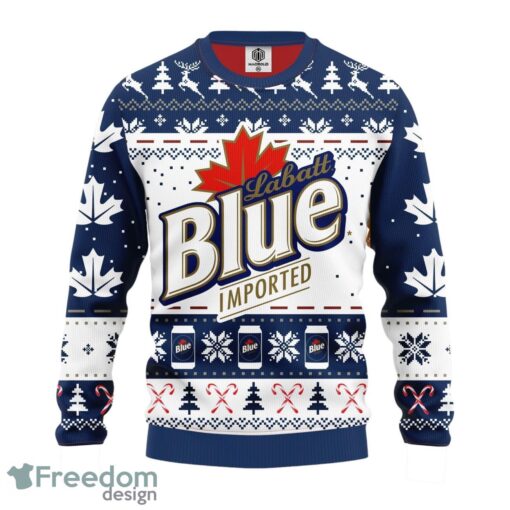 Labatt Blue Beer All-Over Print Christmas Sweater Product Photo 1