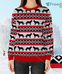 Labrador In Knitted Pattern Christmas Ugly Sweater Gift For Dog Lover, Funny Christmas
