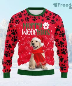 Labrador Retriever Merry Woofmas Ugly Sweater Gift For Dog Lover, Funny Christmas