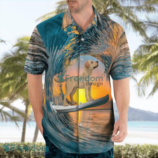 Labrador Retriever Surfing Beach Hawaiian Shirt Beach Shirt Summer Holiday Gift Amazing Gift Product Photo 4