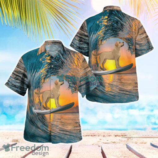 Labrador Retriever Surfing Beach Hawaiian Shirt Beach Shirt Summer Holiday Gift Amazing Gift Product Photo 1