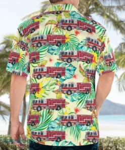 Lake County, Indiana, Hobart Fire Department Hawaiian Shirt Product Photo 2