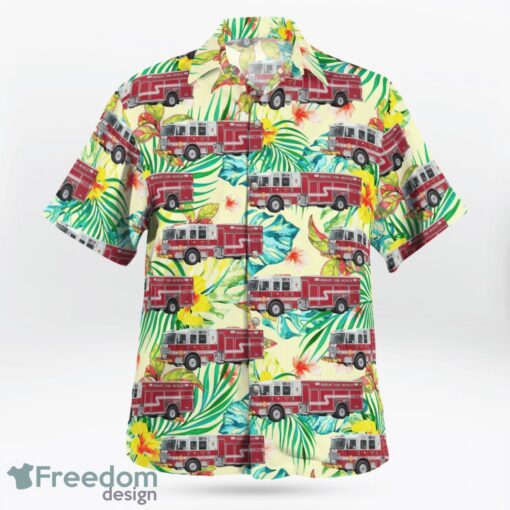 Lake County, Indiana, Hobart Fire Department Hawaiian Shirt Product Photo 3