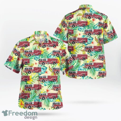 Lake County, Indiana, Hobart Fire Department Hawaiian Shirt Product Photo 1