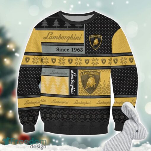 Lamborghini Logo Ugly Christmas Sweater For Fans Men And Women Christmas Gift Ideas Product Photo 2