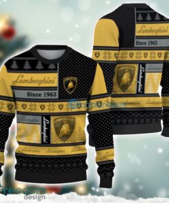 Lamborghini Logo Ugly Christmas Sweater For Fans Men And Women Christmas Gift Ideas Product Photo 1