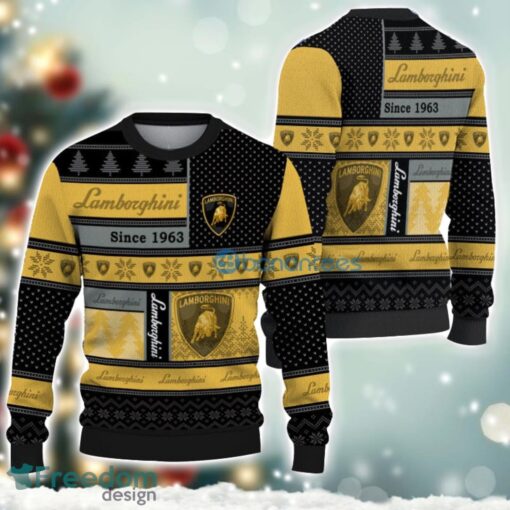 Lamborghini Logo Ugly Christmas Sweater For Fans Men And Women Christmas Gift Ideas Product Photo 1