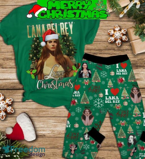 Lana Rel Rey Happy Holiday Merry Christmas Pajamas Set Christmas For Family - Lana Rel Rey Happy Holiday Merry Christmas Pajamas Set-1