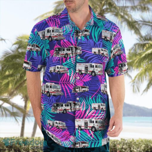 Lancaster County, Pennsylvania, Lancaster Township Fire Department Hawaiian Shirt Product Photo 4