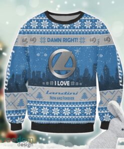 Landini Damn Right I Lover Landini Now And Forever 3D Ugly Christmas Sweater Christmas Gift Product Photo 2