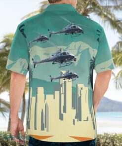 LAPD Air Support Division American Eurocopter AS350 B2 A-Star Helicopter Aloha Hawaiian Shirt Beach Gift Shirt Product Photo 2