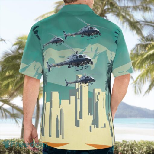 LAPD Air Support Division American Eurocopter AS350 B2 A-Star Helicopter Aloha Hawaiian Shirt Beach Gift Shirt Product Photo 2