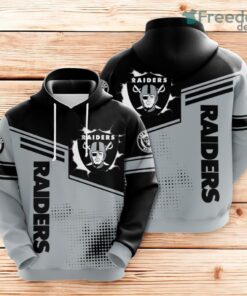 Las Vegas Raiders Polkda Dot All Over Print 3D Hoodie Black