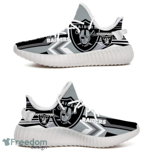 Las Vegas Raiders Speedsters Yeezy Running Shoes For Fans Gift Men Women - Las Vegas Raiders Speedsters Yeezy Boost Running Shoes_5