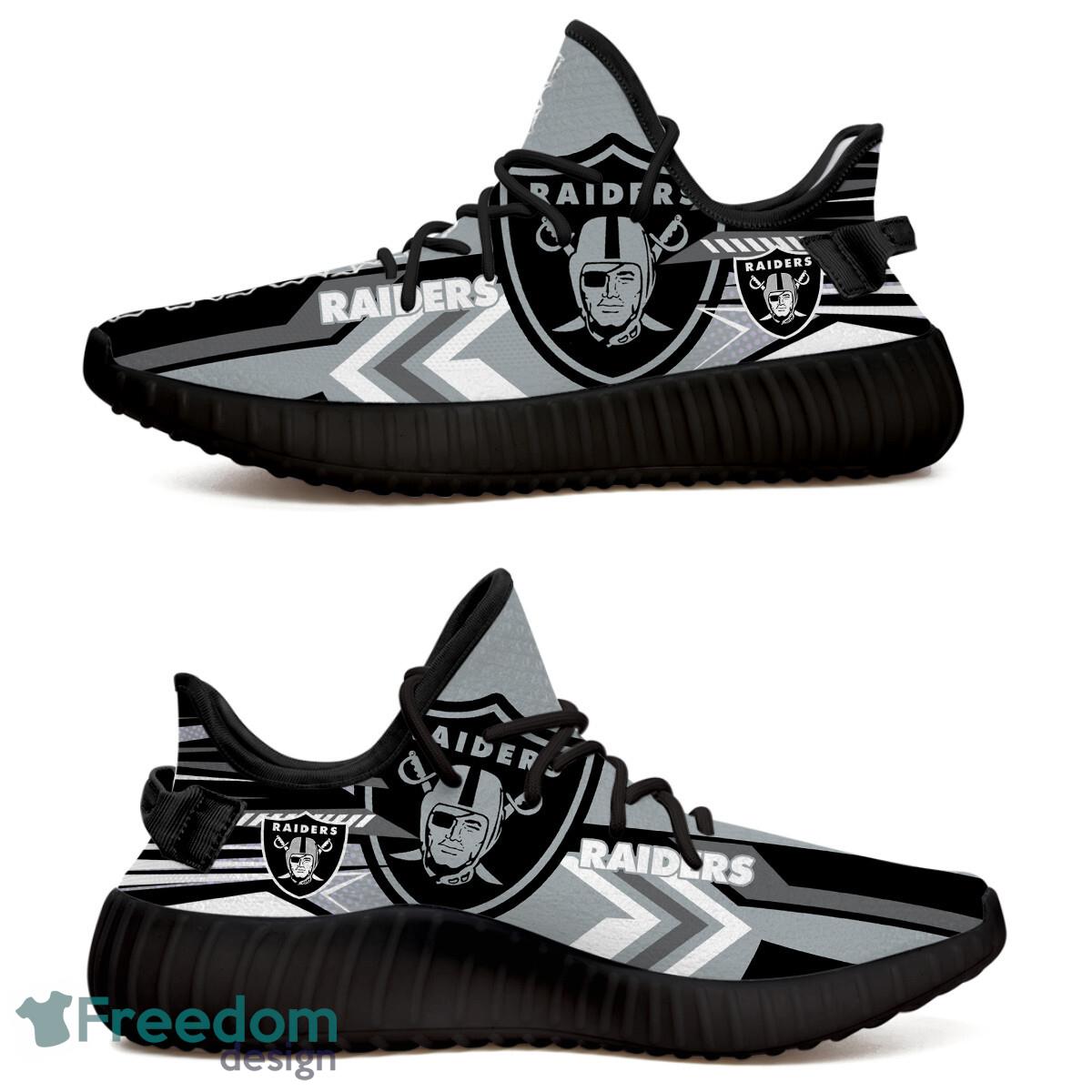 Las Vegas Raiders Speedsters Yeezy Running Shoes For Fans Gift Men Women - Las Vegas Raiders Speedsters Yeezy Boost Running Shoes_1