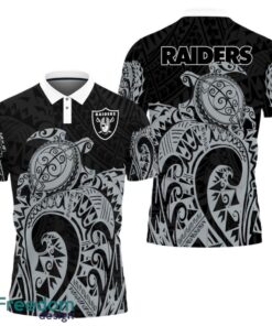 Las Vegas Raiders Turtle Polynesian Pattern Polo Shirt