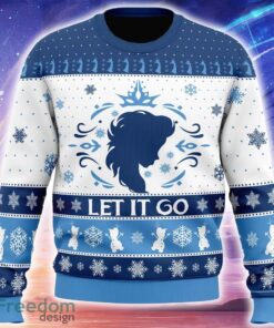 Let It Go Elsa Frozen Disney Ugly Christmas 3D Sweater Trending Holidays For Men Women Fans