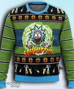 Lets Get Schwifty! Rick And Morty Ugly Christmas Sweaters 3D Super Hot