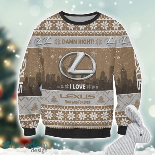 Lexus Damn Right I Lover Lexus Now And Forever 3D Ugly Christmas Sweater Christmas Gift Product Photo 2