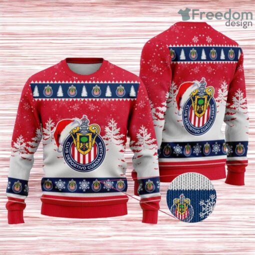 Liga Mx Chivas Guadalajara Special Christmas Ugly Sweater Design Attract Product Photo 1