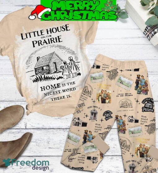 Little House On The Prairie Home Is The Nicest World Fleece Pajamas Set All Over Print Christmas Gift - Little House On The Prairie Home Is The Nicest World Fleece Pajamas Set-2