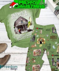 Little House On The Prairie Oleson’s Mercantile Since 1867 Fleece Pajamas Set Green Design For Christmas - Little House On The Prairie Oleson’s Mercantile Since 1867 Fleece Pajamas Set Green Design-2