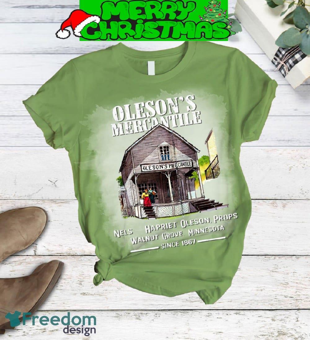 Little House On The Prairie Oleson’s Mercantile Since 1867 Fleece Pajamas Set Green Design For Christmas - Little House On The Prairie Oleson’s Mercantile Since 1867 Fleece Pajamas Set Green Design-1