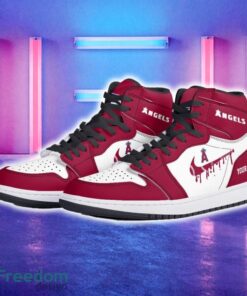 Los Angeles Angels AJ1 Hightop Shoes New For Men Women Gift Air Jordan Hightop Sneaker Custom Name - Los Angeles Angels Air Jordan 1 Hightop Shoes_5