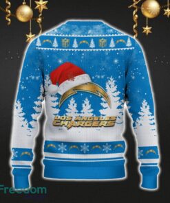 Los Angeles Chargers Car For Fans 3D Sweater Ugly Christmas Santa Hat Tree Gift For Men Women - Los Angeles Chargers Ugly Christmas Sweater_3