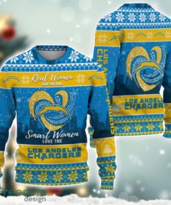 Los Angeles Chargers Logo Ugly Christmas Sweater For Fans Men And Women Christmas Gift Ideas Product Photo 2