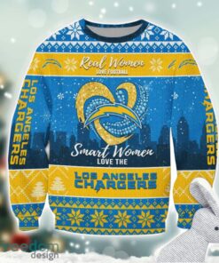 Los Angeles Chargers Logo Ugly Christmas Sweater For Fans Men And Women Christmas Gift Ideas Product Photo 1