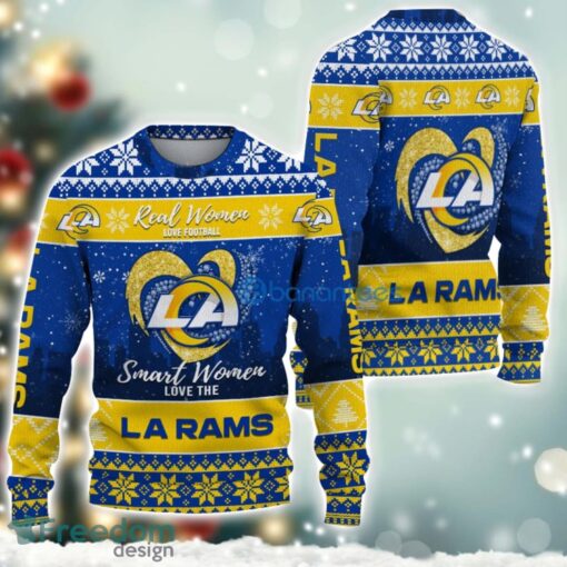 Los Angeles Rams Logo Ugly Christmas Sweater For Fans Men And Women Christmas Gift Ideas Product Photo 2