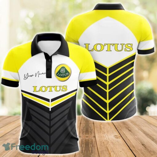 Lotus 3D Polo Shirt For Car Lover Golf Fans Gift Polo Shirt Custom Name Product Photo 1