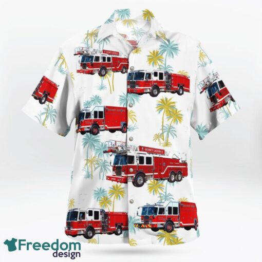 Love Massachusetts Quincy Fire Department Hawaiian Shirt Product Photo 2