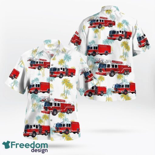 Love Massachusetts Quincy Fire Department Hawaiian Shirt Product Photo 1