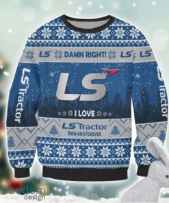 LS Tractor Damn Right I Lover LS Tractor Now And Forever 3D Ugly Christmas Sweater Christmas Gift Product Photo 2