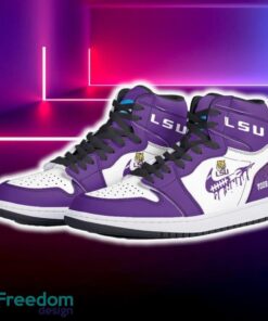 LSU Tigers Air Jordan Hightop Shoes New Custom Name For Fans Gift Sneaker - LSU Tigers Air Jordan Hightop Shoes Photo 5