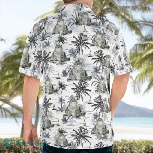 Maine Coon Cat Aloha Hawaiian Shirt Beach Gift Shirt Product Photo 2