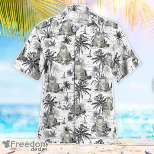 Maine Coon Cat Aloha Hawaiian Shirt Beach Gift Shirt Product Photo 3