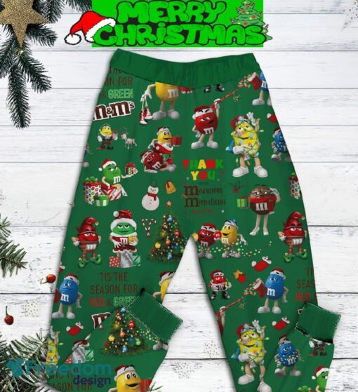 M&amp_M Have The Most Merry Christmas Ever Pajamas Set All Over Print Christmas Gift - M&amp_M Have The Most Merry Christmas Ever Pajamas Set-2