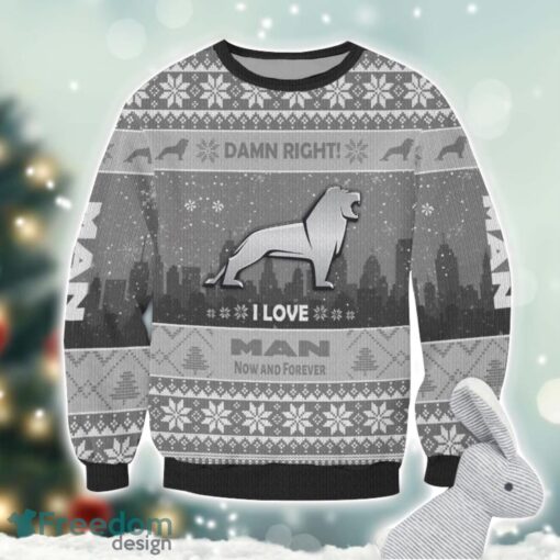 MAN Damn Right I Lover MAN Now And Forever 3D Ugly Christmas Sweater Christmas Gift Product Photo 2