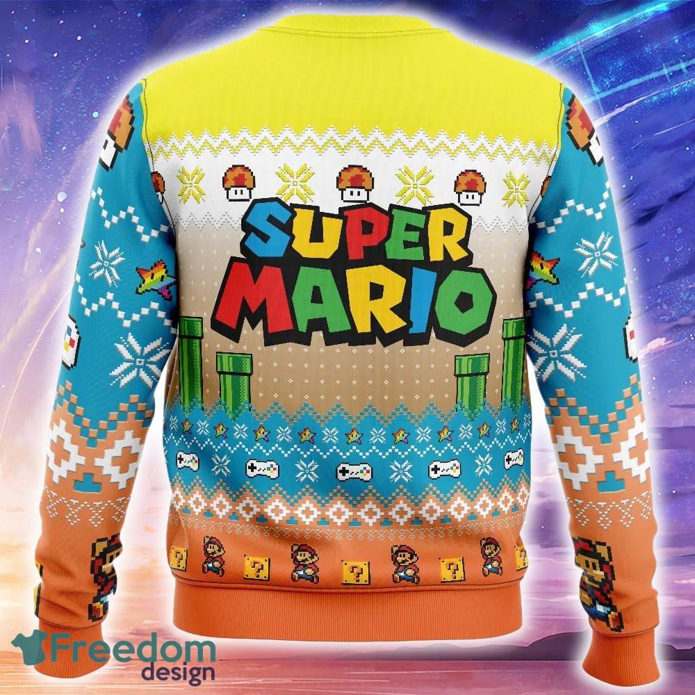 Mario Adventure of Super Mario Bros Knitted Christmas Sweater Trending Holidays For Men Women Fans image Mario Adventure of Super Mario Bros Knitted Christmas Sweater Trending Holidays For Men Women Fans - Mario Adventure of Super Mario Bros Ugly Christmas Sweater_2