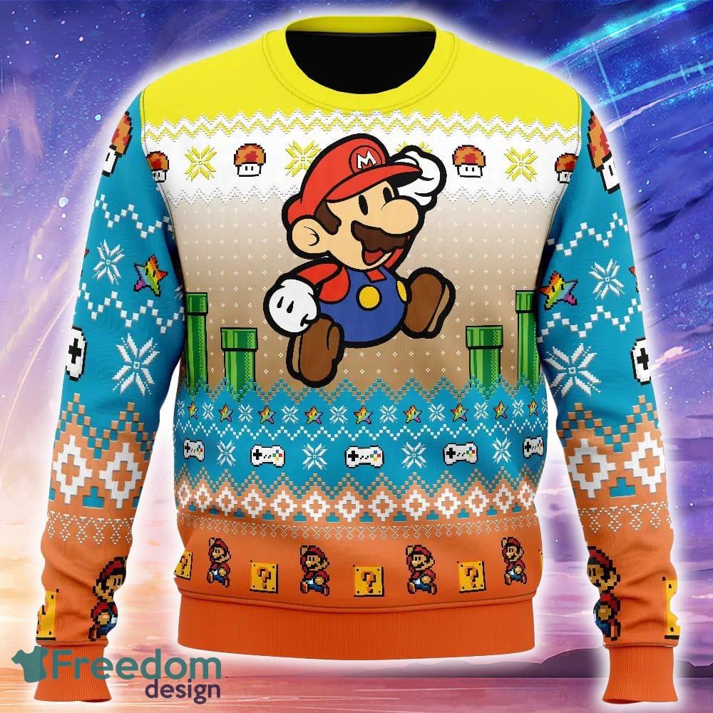 Mario Adventure of Super Mario Bros Knitted Christmas Sweater Trending Holidays For Men Women Fans image Mario Adventure of Super Mario Bros Knitted Christmas Sweater Trending Holidays For Men Women Fans - Mario Adventure of Super Mario Bros Ugly Christmas Sweater_1