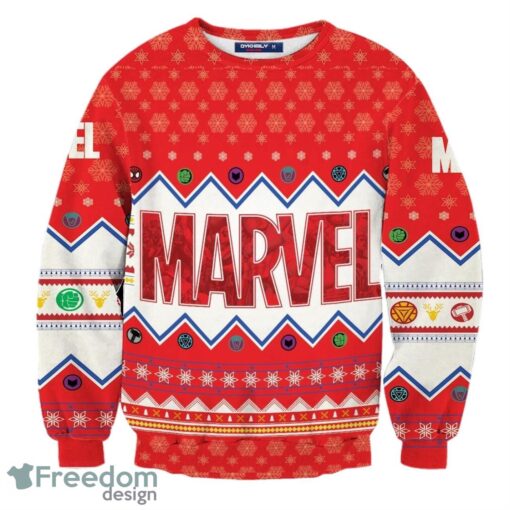 Marvel All Over Print Christmas Sweater Product Photo 1