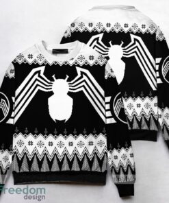 Marvel Comics Spider Man Black Ugly Christmas Sweater 3D Printed Christmas Gift